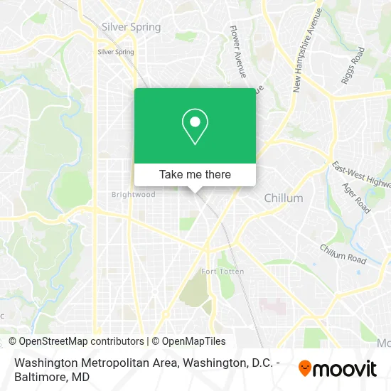Washington Metropolitan Area map