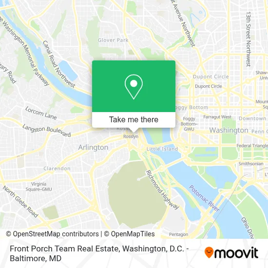 Front Porch Team Real Estate map
