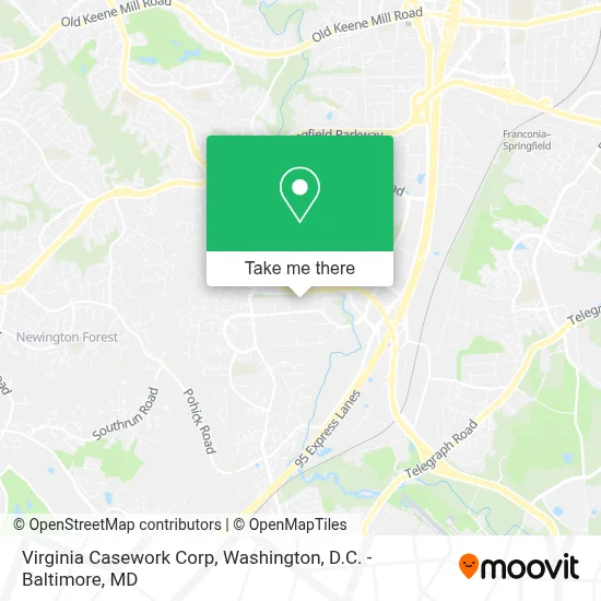 Virginia Casework Corp map