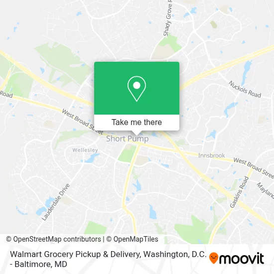 Walmart Grocery Pickup & Delivery map