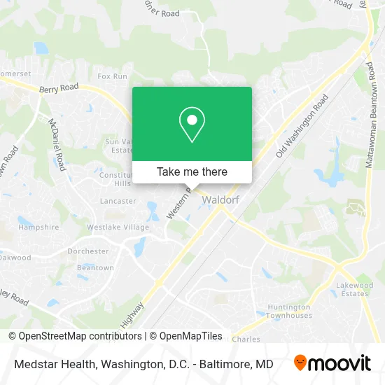 Medstar Health map