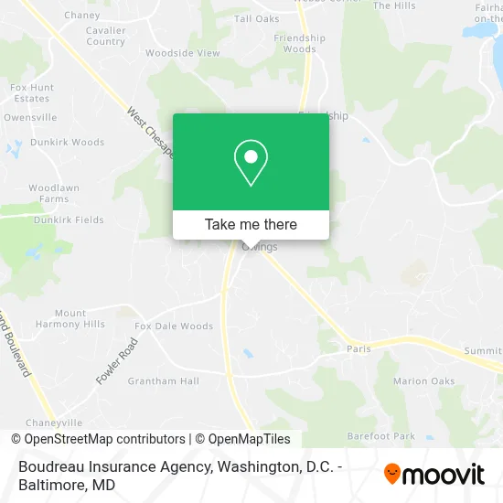 Boudreau Insurance Agency map
