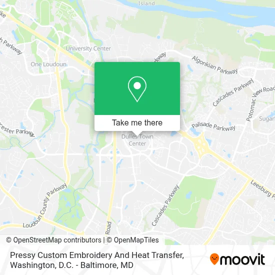 Pressy Custom Embroidery And Heat Transfer map