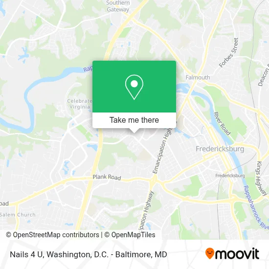 Nails 4 U map