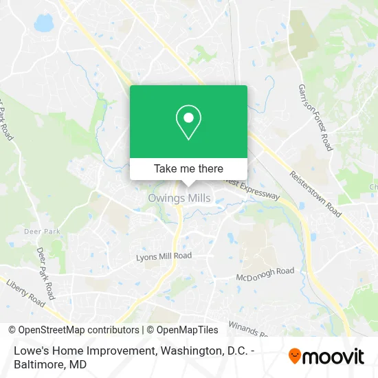 Lowe's Home Improvement map