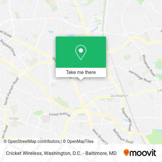 Cricket Wireless map