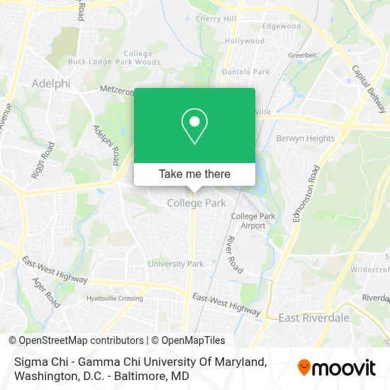 Sigma Chi - Gamma Chi University Of Maryland map