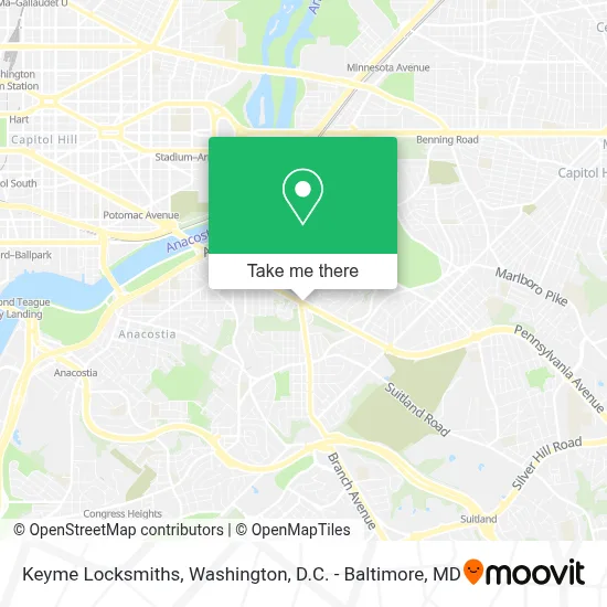 Keyme Locksmiths map