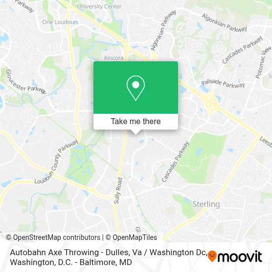 Autobahn Axe Throwing - Dulles, Va / Washington Dc map