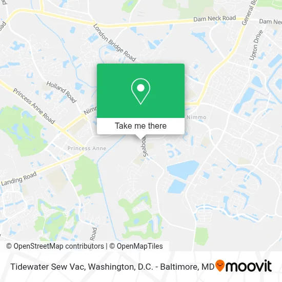 Tidewater Sew Vac map