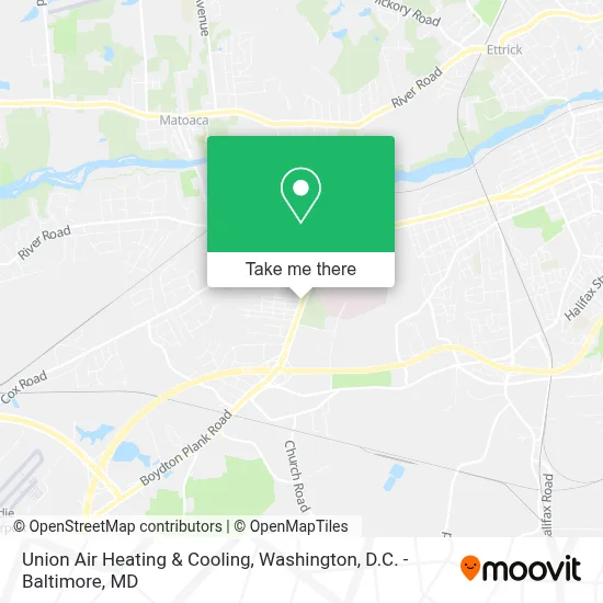 Union Air Heating & Cooling map
