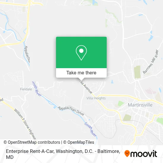 Enterprise Rent-A-Car map
