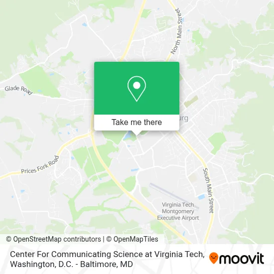 Center For Communicating Science at Virginia Tech map