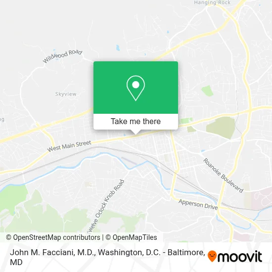 John M. Facciani, M.D. map