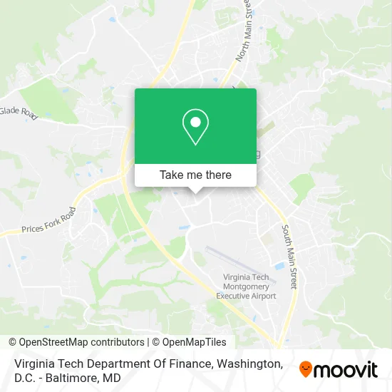 Virginia Tech Department Of Finance map