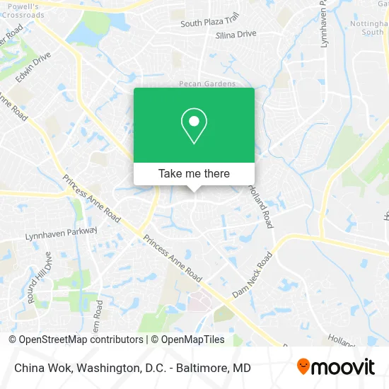 China Wok map