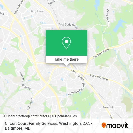 Circuit Court Family Services map