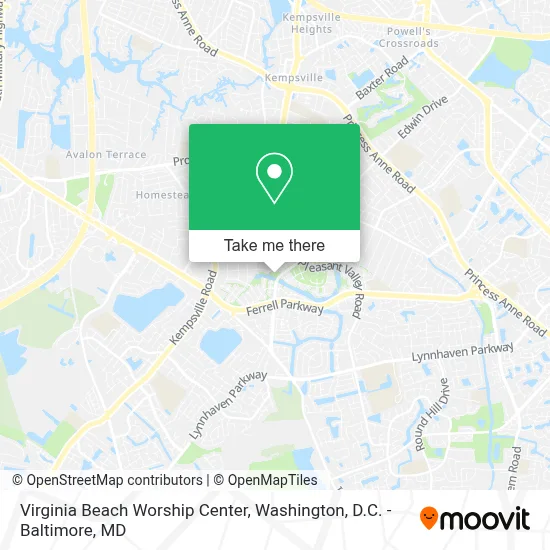 Virginia Beach Worship Center map