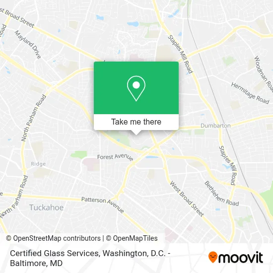Certified Glass Services map
