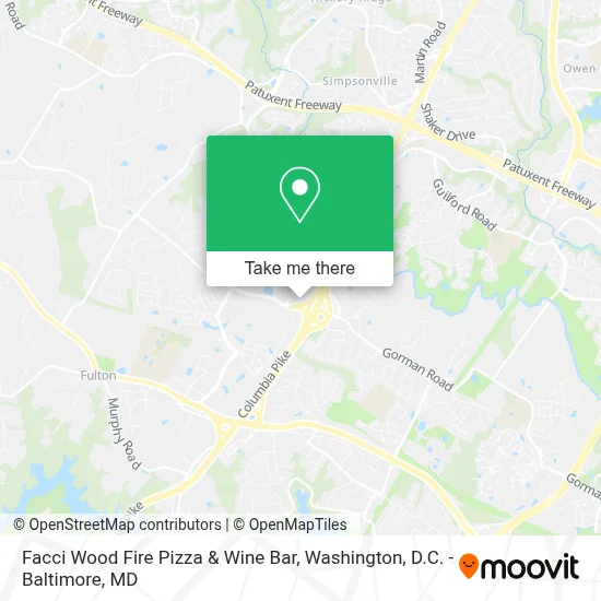 Facci Wood Fire Pizza & Wine Bar map