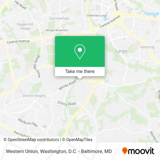 Western Union map