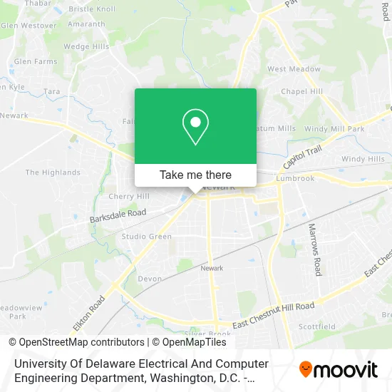 University Of Delaware Electrical And Computer Engineering Department map