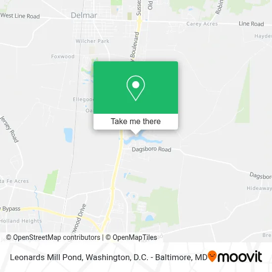 Leonards Mill Pond map