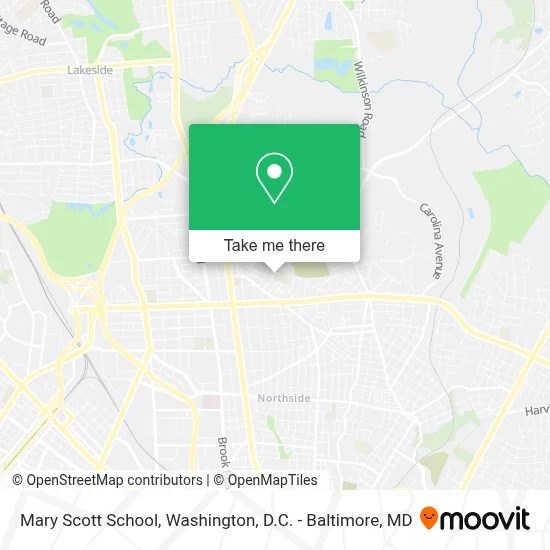 Mary Scott School map