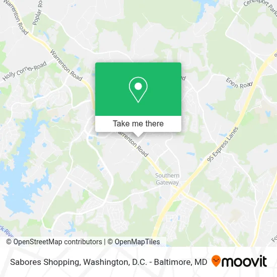 Sabores Shopping map