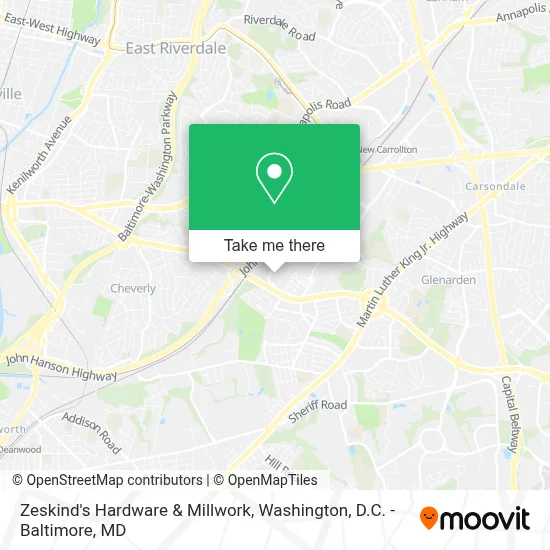 Zeskind's Hardware & Millwork map