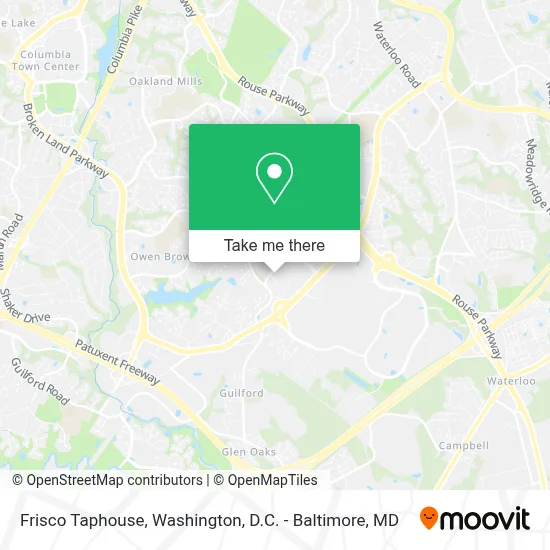 Frisco Taphouse map