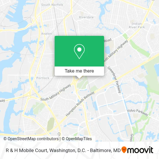 R & H Mobile Court map