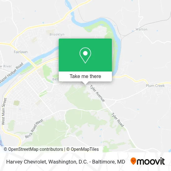 Harvey Chevrolet map