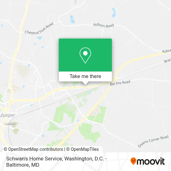 Schwan's Home Service map