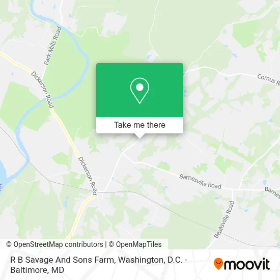 R B Savage And Sons Farm map