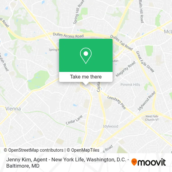 Jenny Kim, Agent - New York Life map