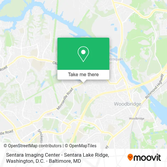 Sentara Imaging Center - Sentara Lake Ridge map