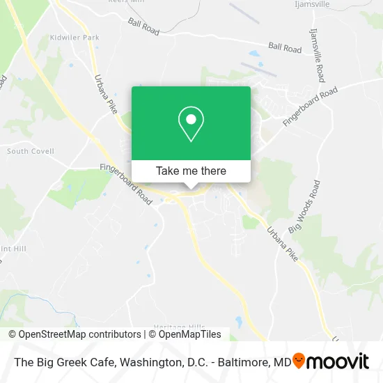 The Big Greek Cafe map