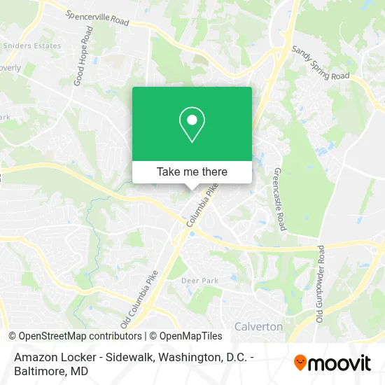 Amazon Locker - Sidewalk map