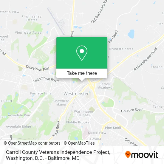 Carroll County Veterans Independence Project map