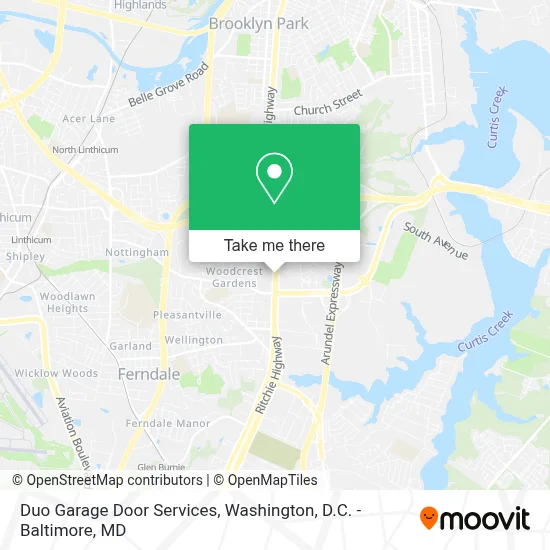 Duo Garage Door Services map