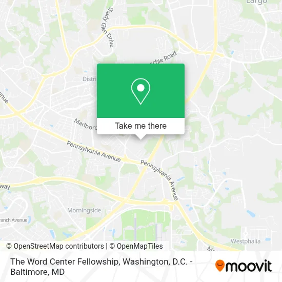 The Word Center Fellowship map