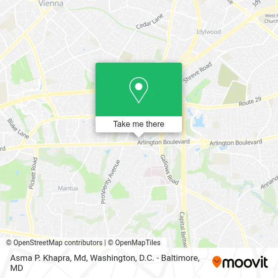 Asma P. Khapra, Md map