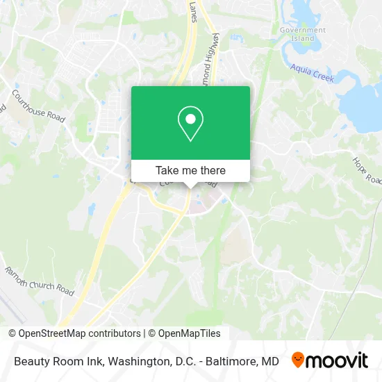 Beauty Room Ink map