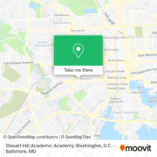 Steuart Hill Academic Academy map
