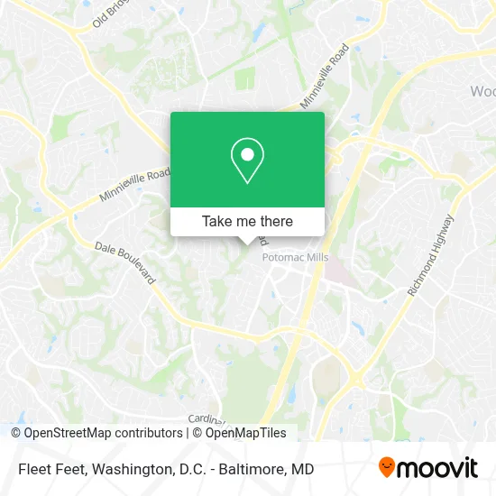 Fleet Feet map