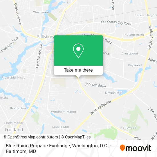 Blue Rhino Propane Exchange map