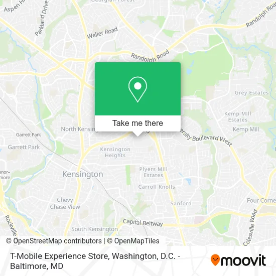 T-Mobile Experience Store map