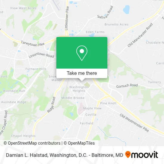 Damian L. Halstad map