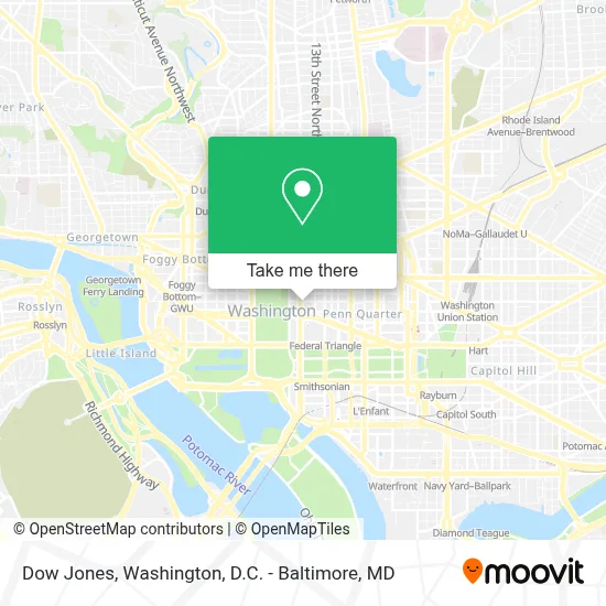 Dow Jones map